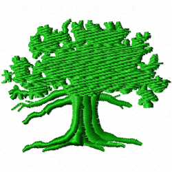 Flowers And Tree Embroidery Design 10